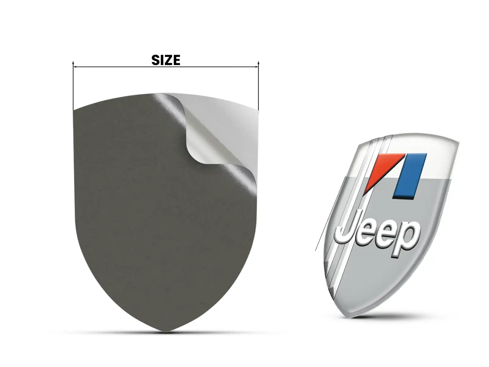 Jeep Personalized Business Stickers Pro Max Resilient Look